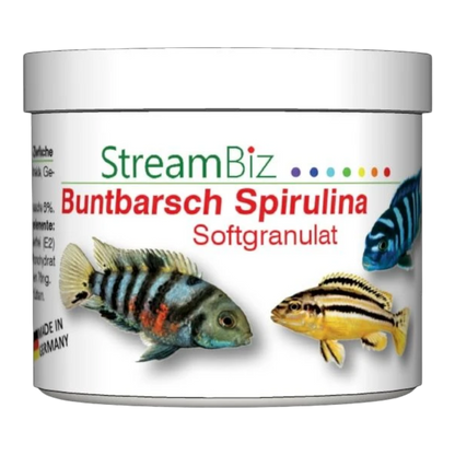 StreamBiz Buntbarsch Spirulina Softgranulat mit Seemandelbaum