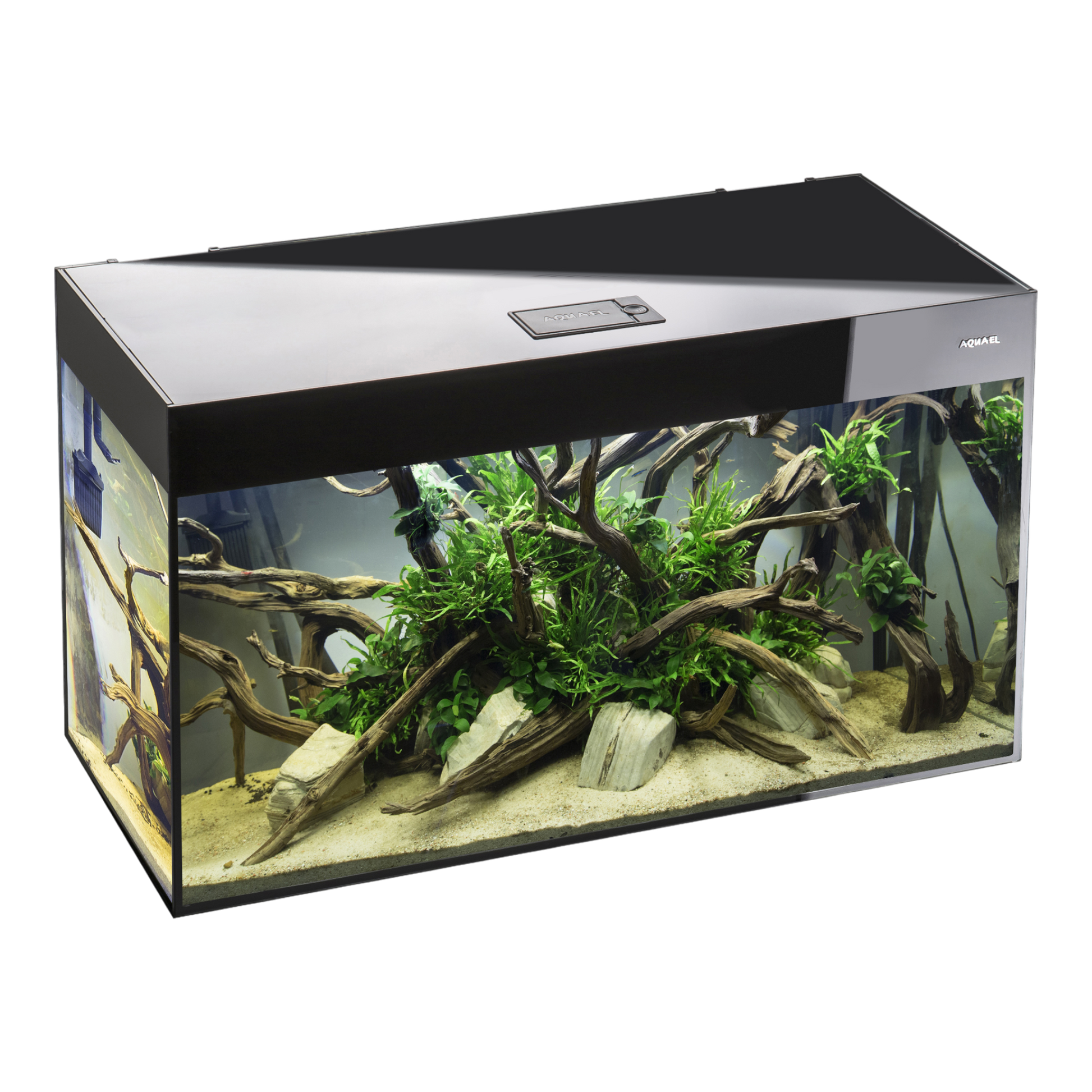 GLOSSY Set 120 D&N schwarz Aquarium - AQUAWORLD.AT