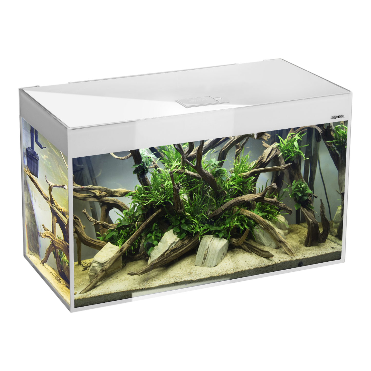 GLOSSY Set 80 D&N weiß Aquarium - AQUAWORLD.AT