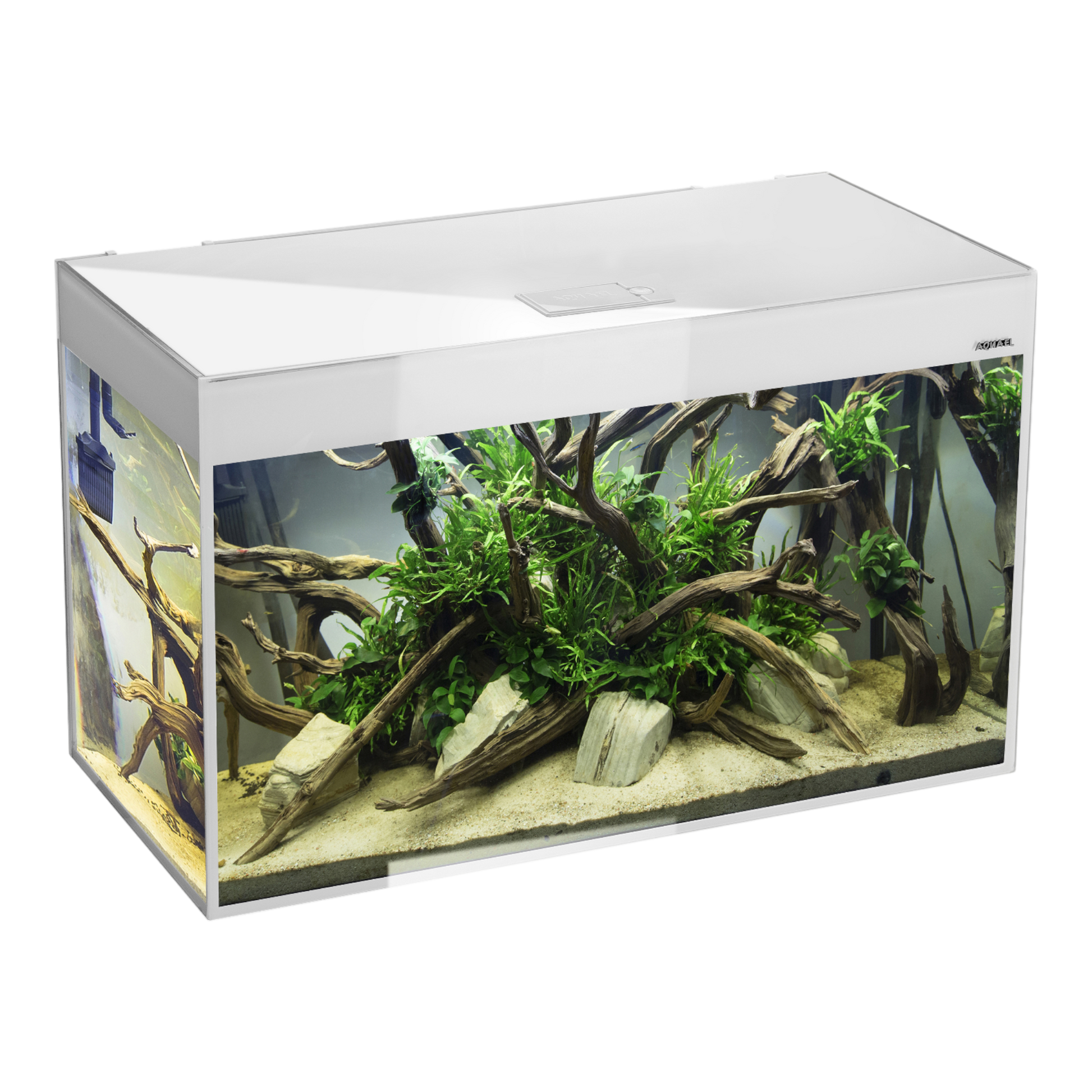 GLOSSY Set 80 D&N weiß Aquarium - AQUAWORLD.AT