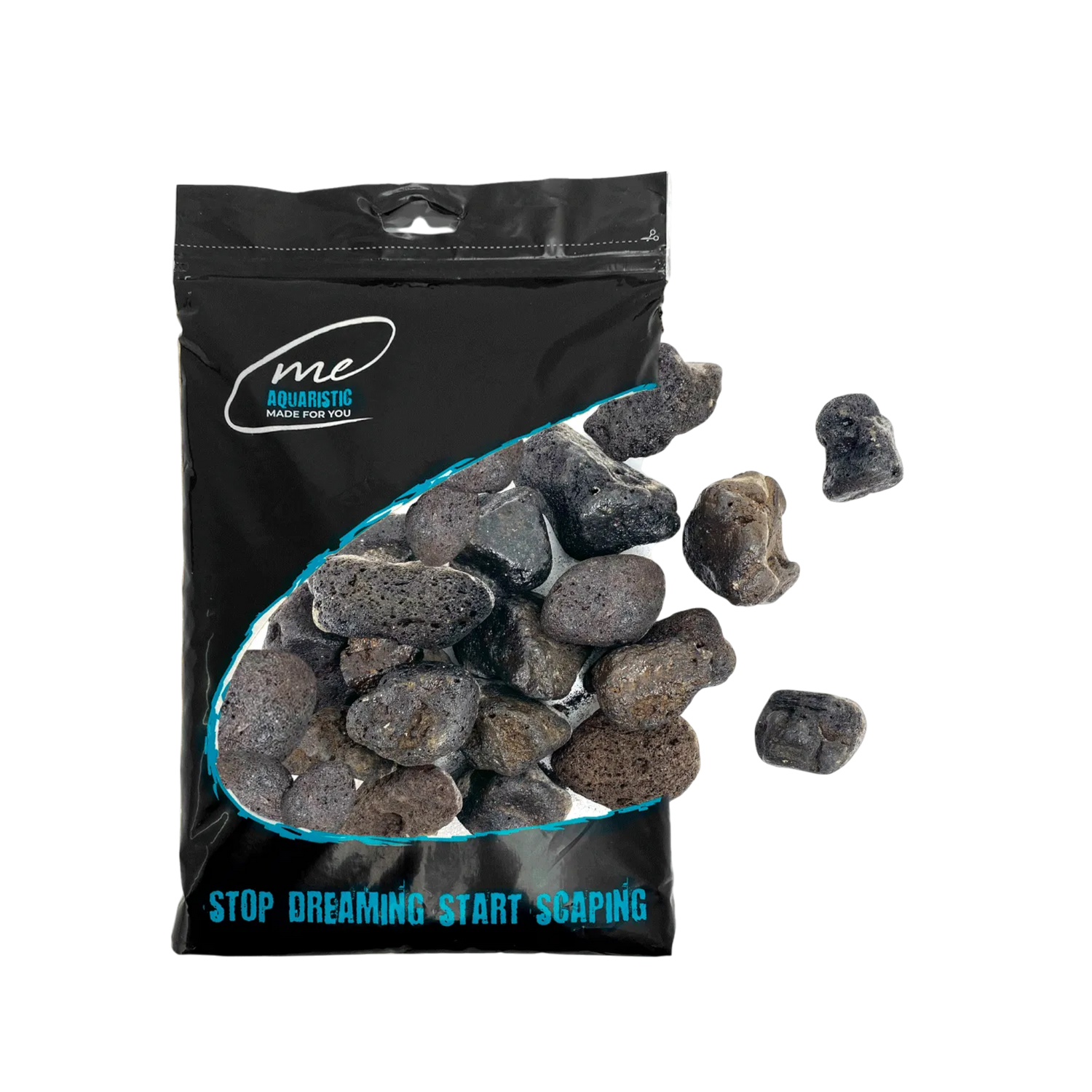 Me Nature Nano Detail Black Fuji Lava Stone (2kg) - AQUAWORLD.AT